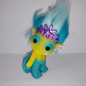 The Zelfs Sheldon Neptune 5" Figure Troll Doll Yellow Teal